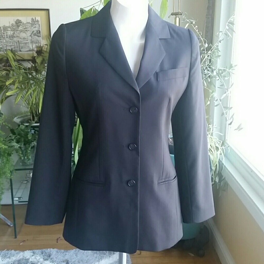 Louis Feraud black blazer jacket size 6